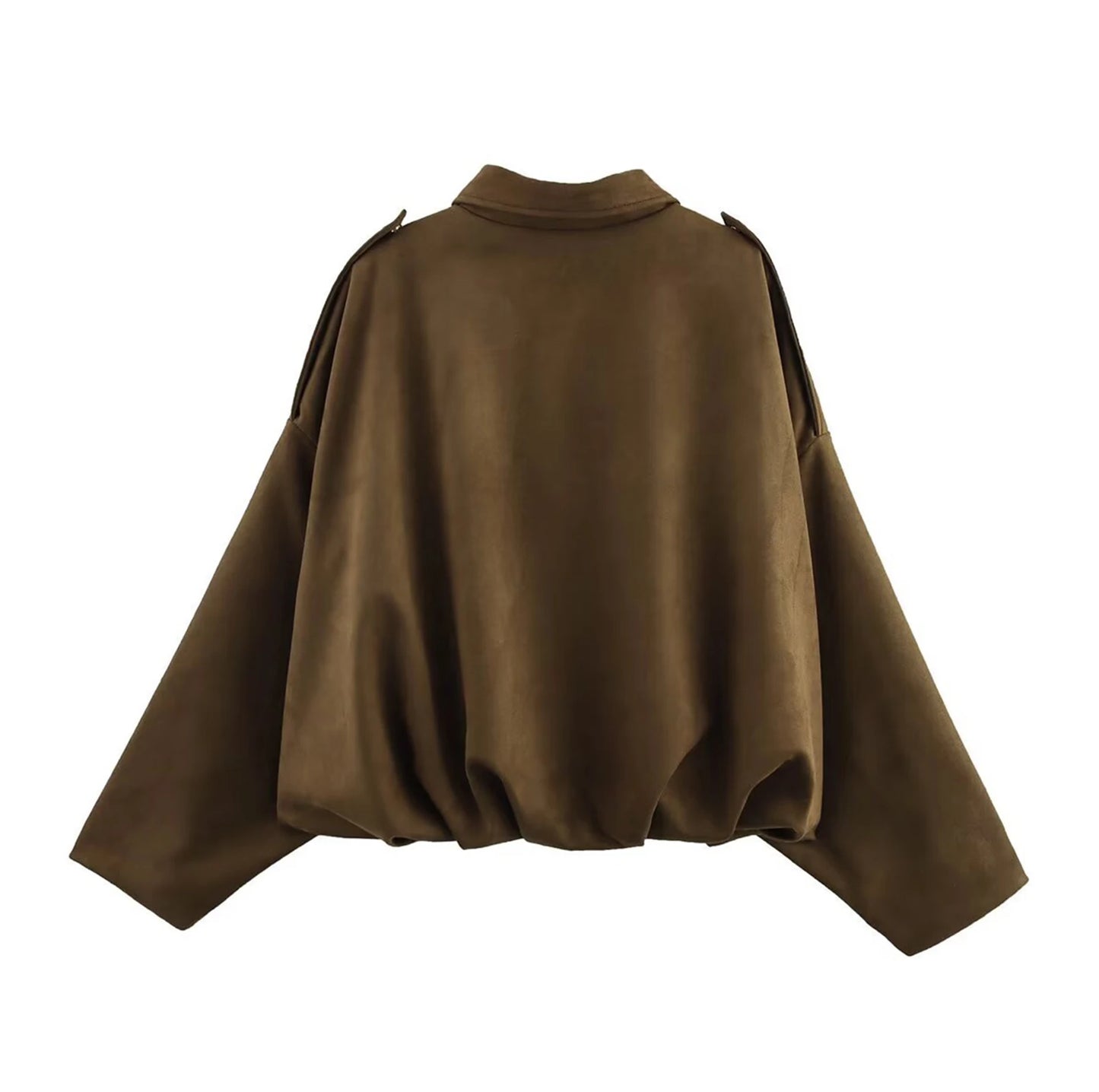 Women's Jacket Fashionable Long Sleeve Zip Up Cropped Coat Autumn Streetwear Cropped Jackets Chic Street Youth Casual Jackets