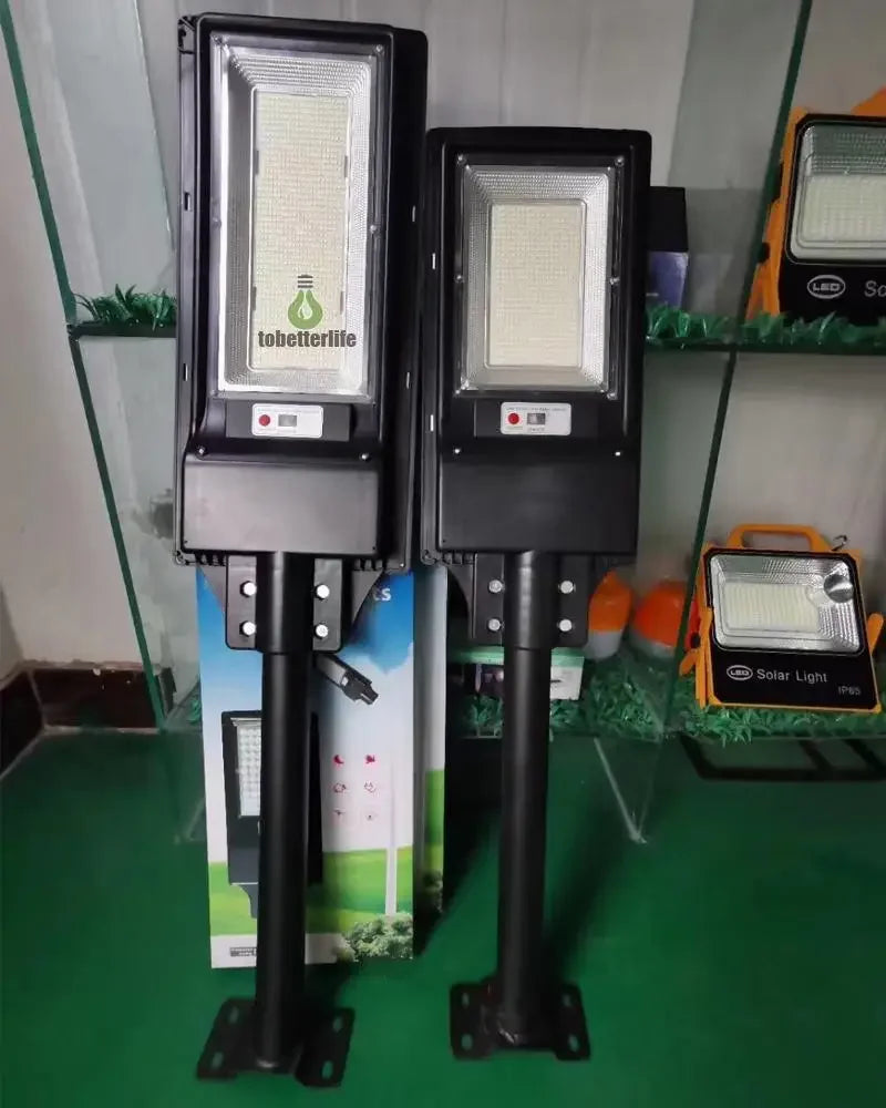 Solar Street Lights with Radar Sensor Outdoor Lighting Solar Powered Road  Light Remote Garden Patio Security Flood Light