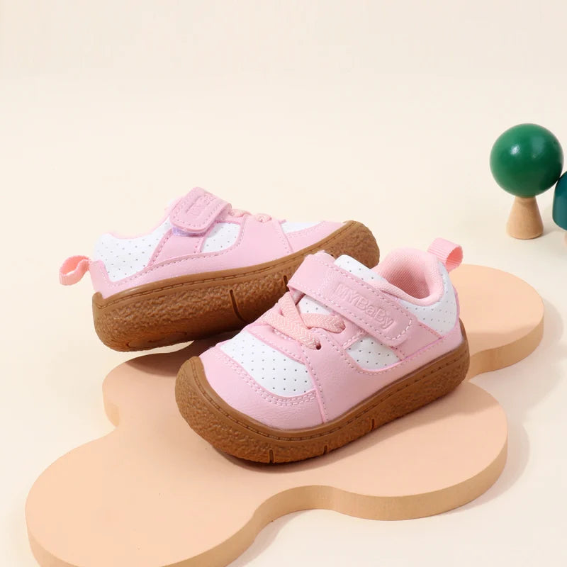 Baby Shoes High Quality Toddler 1-5 Years Rubber Sole Anti-slip Soft PU for Boys and Girls Spring and Autum Style Ooydoor BM06