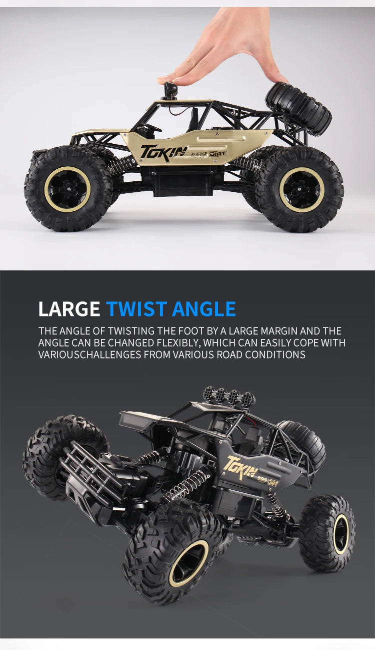 Oike RC Car Remote Control Climbing Vehicle Outdoor All Terrain Off-road Trucks 4WD Racing Drift Cars Toy Gift for Kids Adults