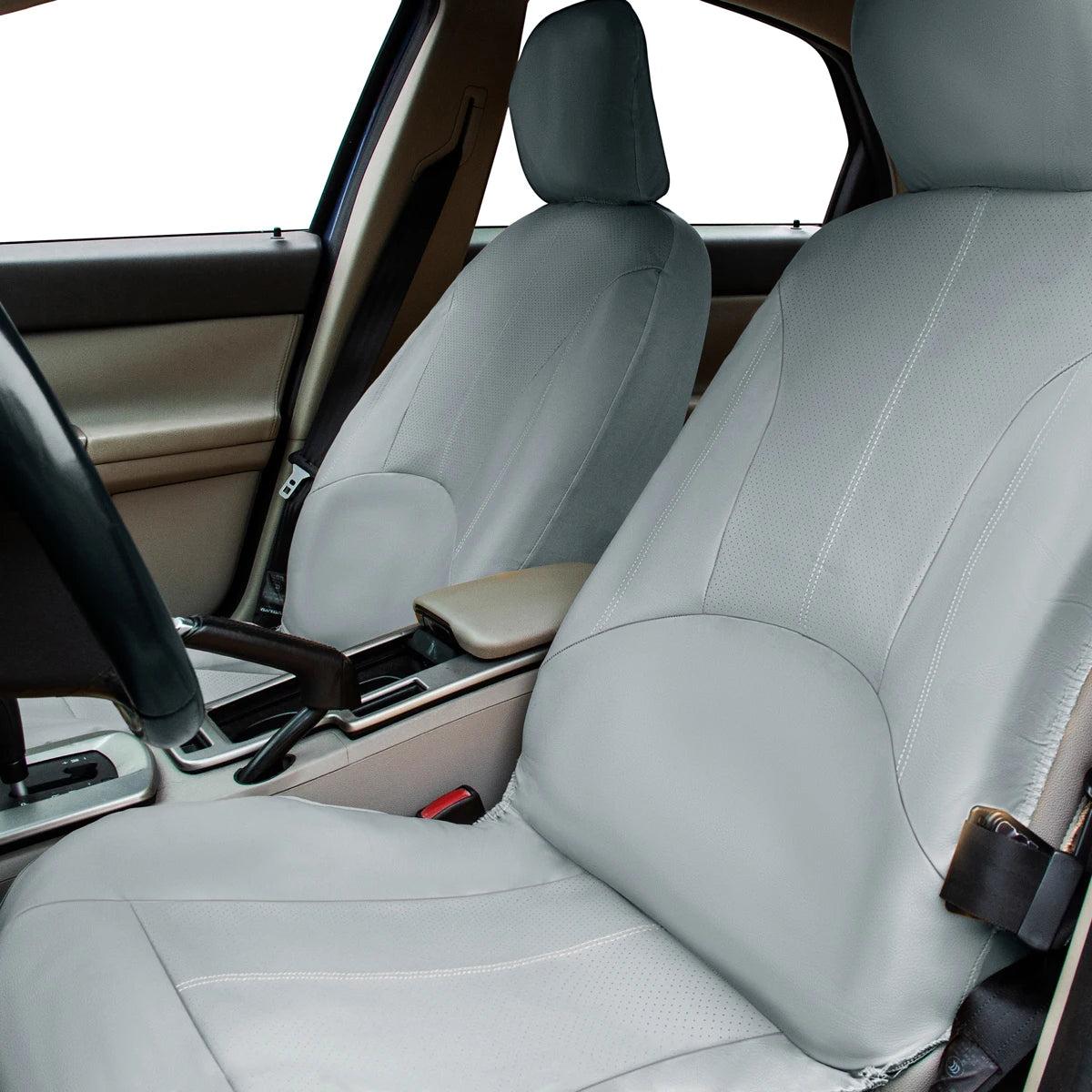 Car Seat Cover Set Breathable PU Leather Vehicle Seat Cushion Full Surround Cover For Car Full Protection Pad Fit 5-Seat Auto