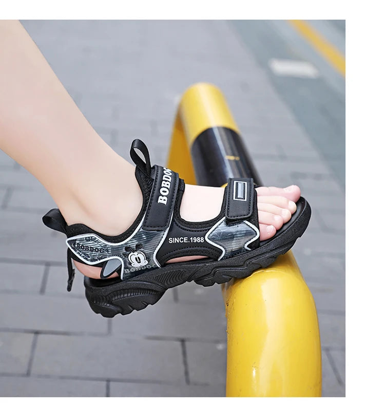 Kids Summer Shoes Fashion Big Boys Beach Sandals Children Casual Sports Sandals Color Matching Anti-skid Classic Size 28-40
