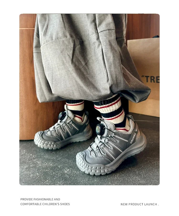 Kids Sports Shoes Non-slip Soft Sole Boys Girls Casual Shoes Ins Trendy 2025 New Fashion Children Sneakers Breathable Comfort