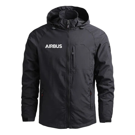 Outerwear Casual Hooded Flight Aviation Windbreakers Lightweight Pilots Airbus Men Jackets Coats
