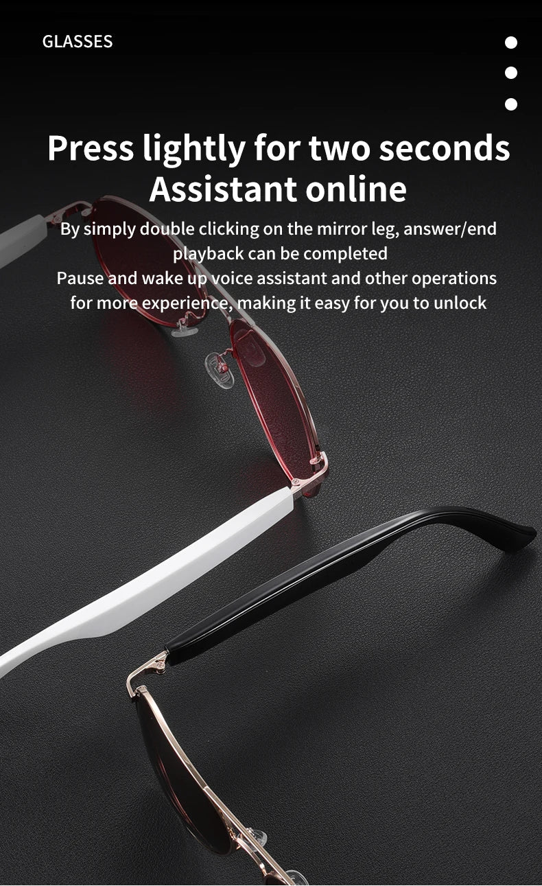 Smart Sunglasses Bluetooth glasses,Wireless HD UV Protective Lens Eyewear Waterproof Speaker,listen to songs, talk sunglasses