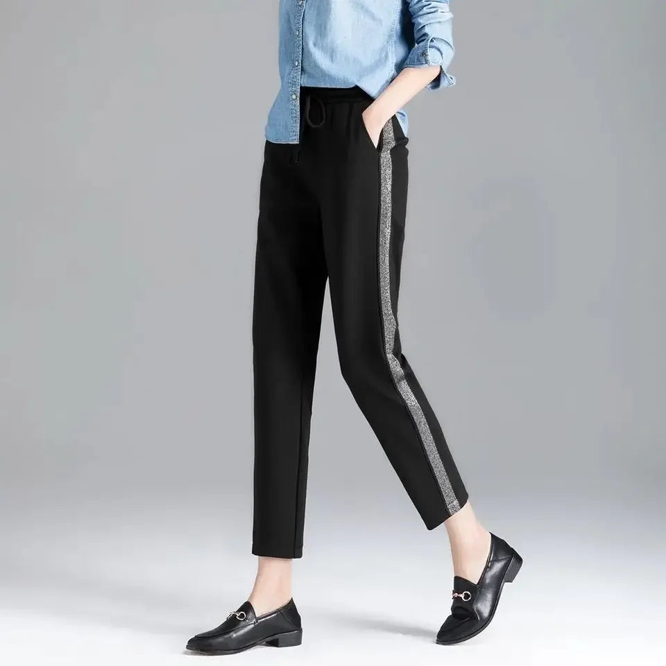 Women Pants 20-Foot Women's Fall Women's Clothing Casual Sports Pants Female Black Pants Loose Pantalones De Mujer