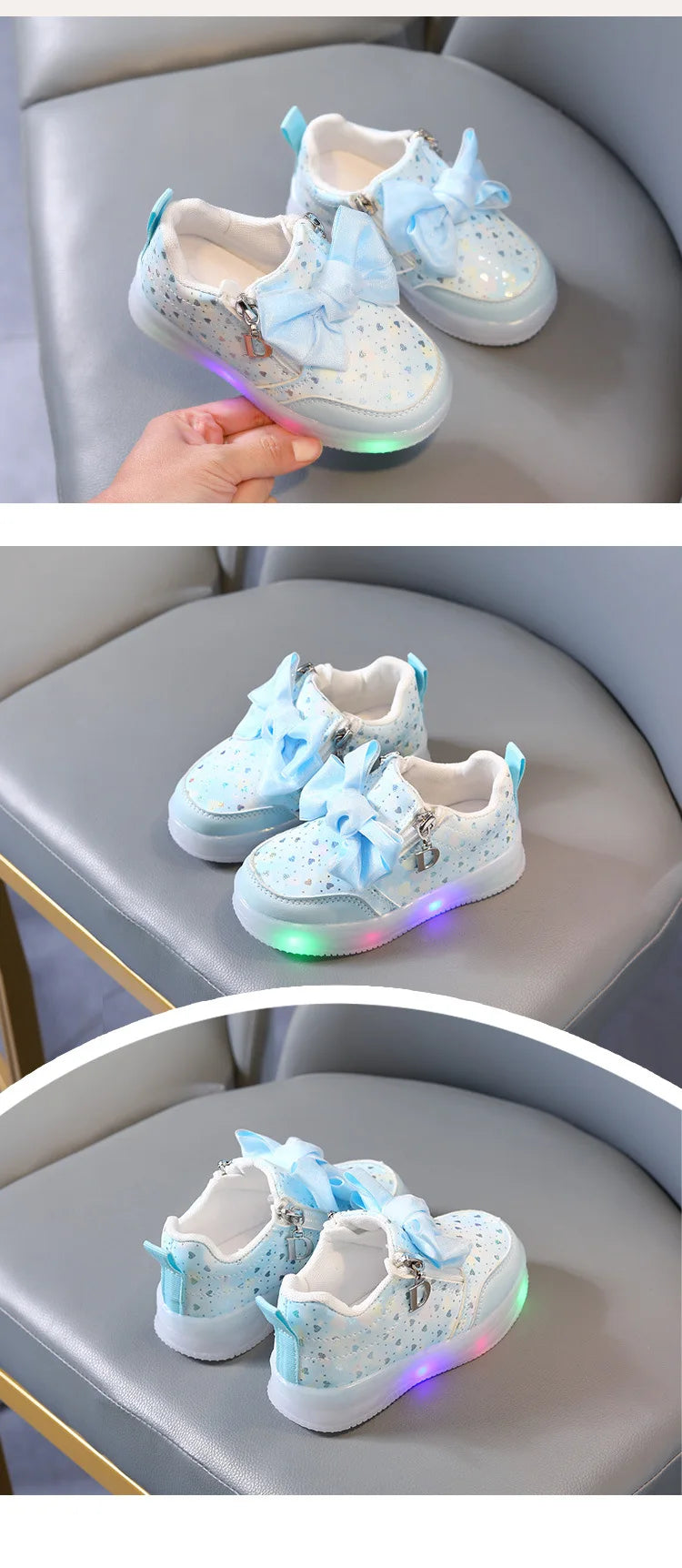 New Kids Shoes Autumn Retro Soft Girl Shoe Glowing Princess Delicate Child Shoes Casual Trend Versatile Designer Short Boot 2025