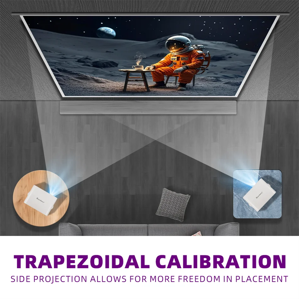 Portable Projector 4K 900ANSI  home theater Beam Projectors