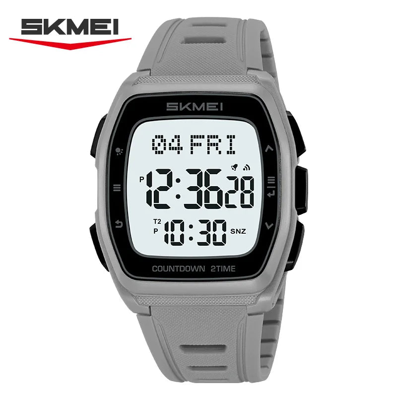 SKMEI 2441 LED Display Electronic Mens Wristwatches Waterproof Countdown Sport Watch for Men Military Digital Clock Reloj Hombre