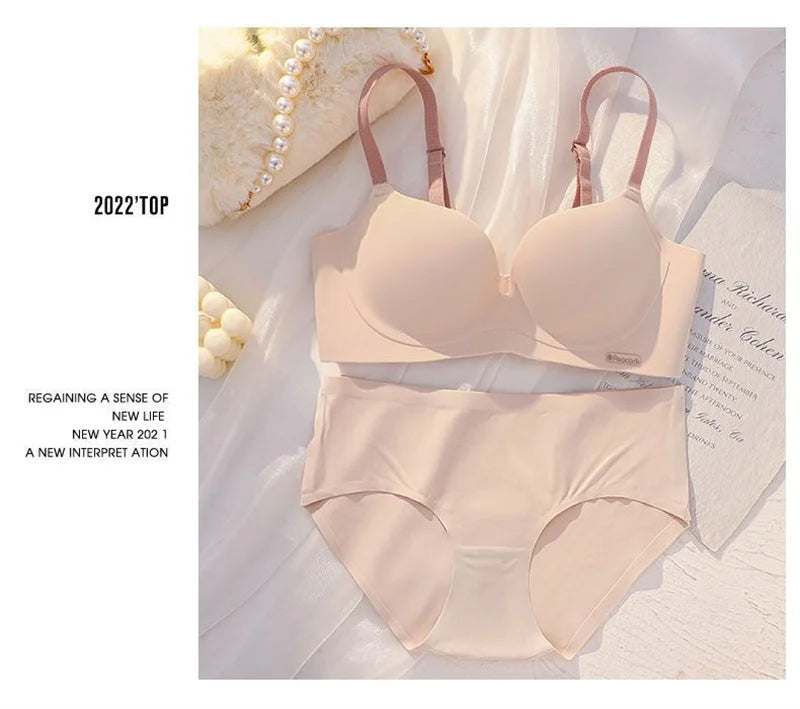 Ropa Interior Femenina Lingerie Set for Women Korean Style Push Up Bra And Panty Set Women's Panties Underwear Mujer Bralette