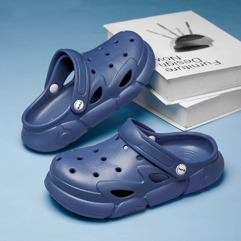 Kids Slippers Solid Soft Sandals Lightweight Comfortable Children Outdoor Garden Shoes Home Fashion Slides Orginal Summer Soft