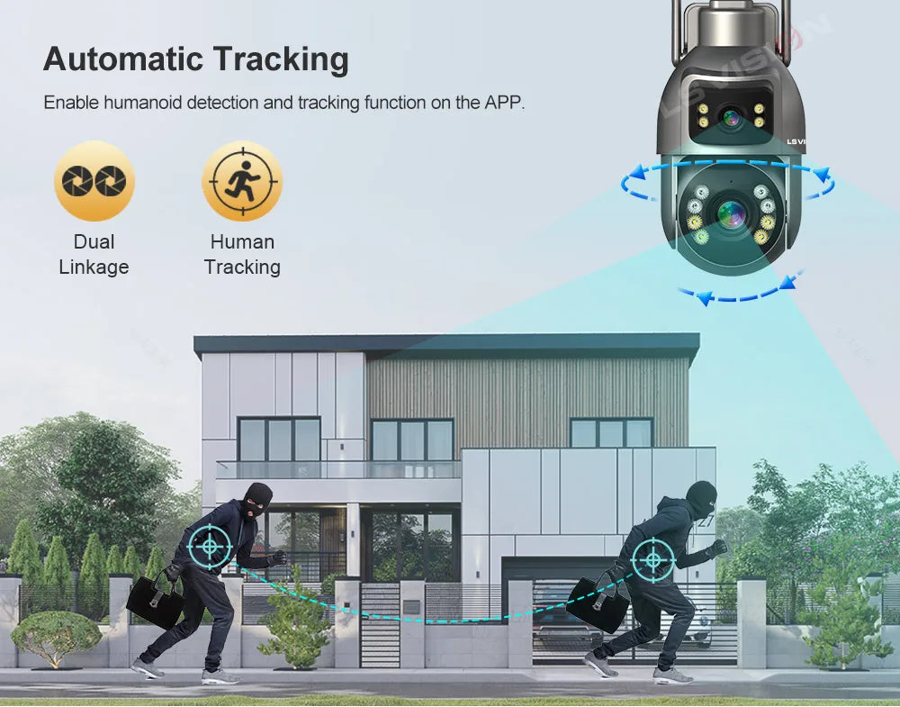 LS VISION 4G WiFi Solar Powered CCTV Camera AOV 7/24 Network Home Security AI Popular Outdoor Solar Network Camera