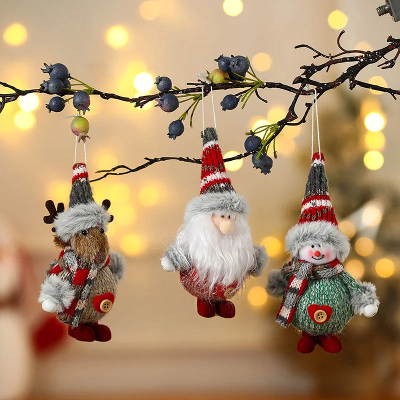 New Year 2025 Christmas Tree Decorations Cute Dolls