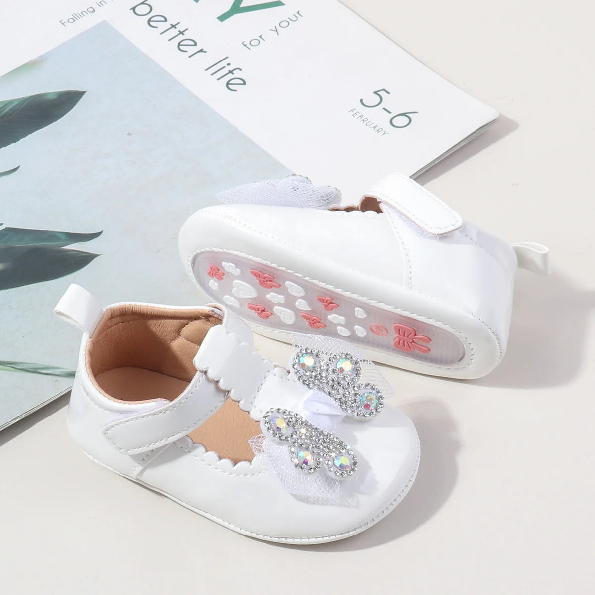 New Style Bow-Shaped Baby Shoes For Girls Aged 0-1 Years Old Breathable And Cool Shoes For Little Girls High Quality TPR Sole