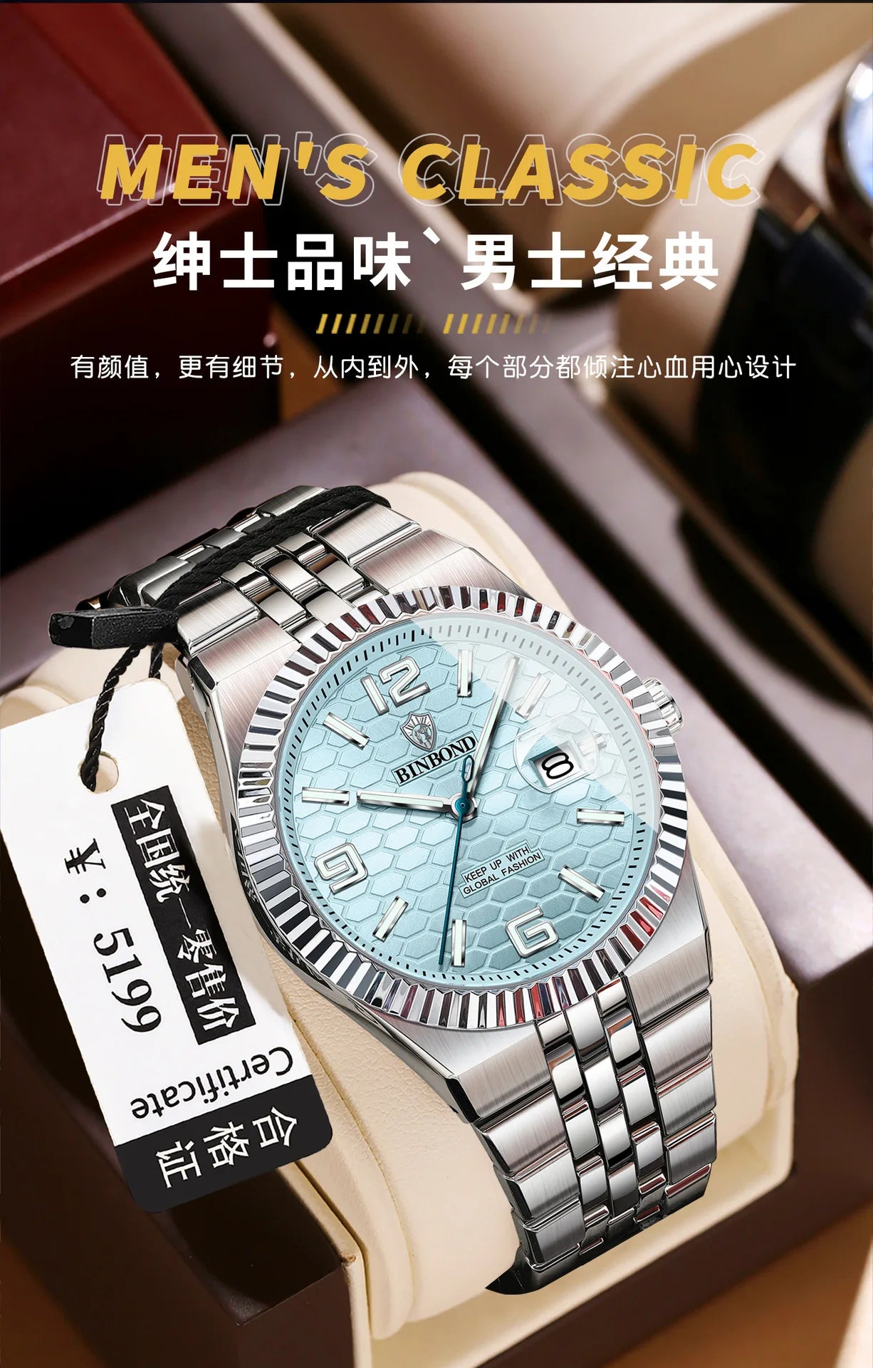 AL-144Authentic high-end men's 2025 new men's concept large dial men's watch Luxury gift men's wristwatch
