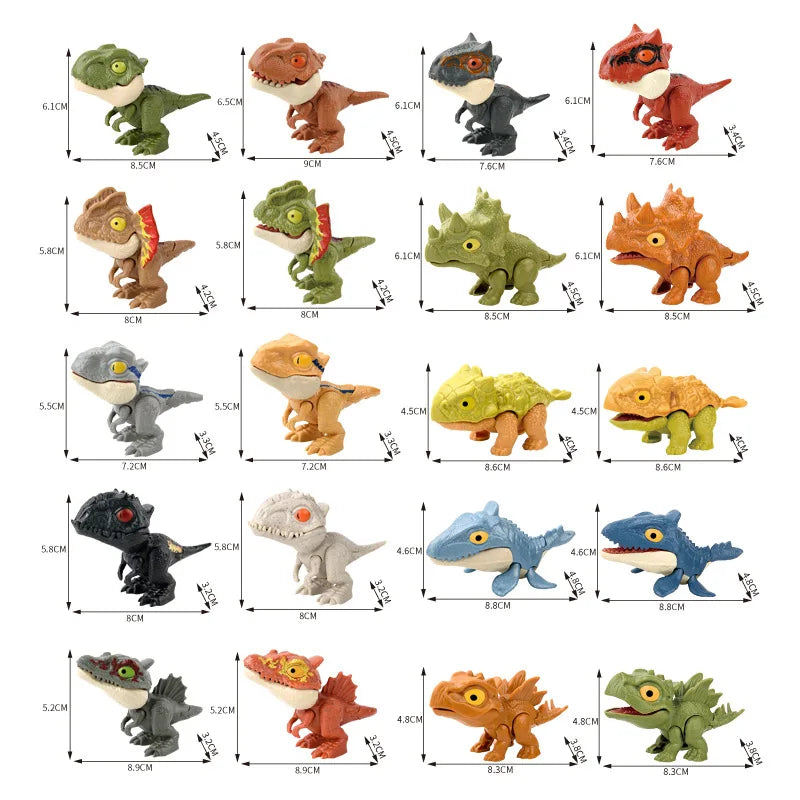Children's Finger Dinosaur Toys Mini Funny Creative Tricky Tyrannosaurus Animals Model Kids Interaction Toy Gifts