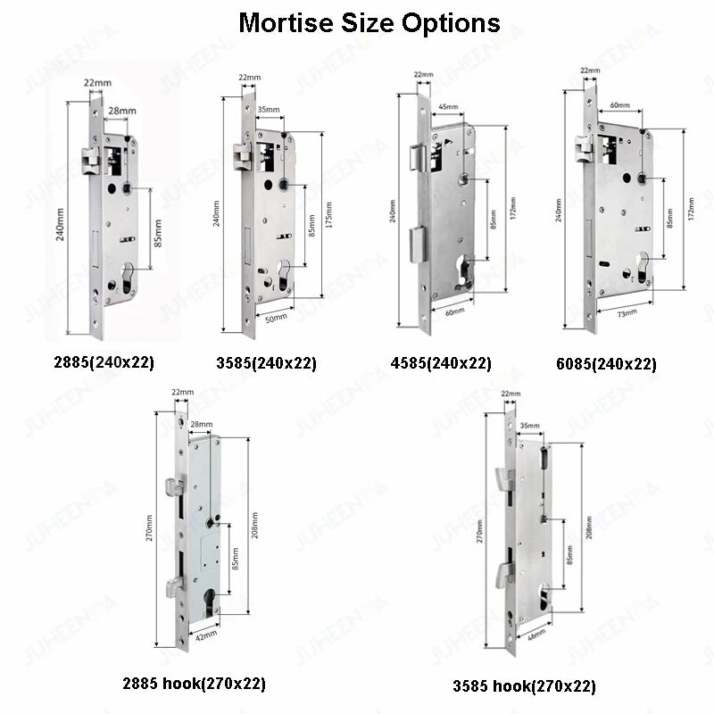 Waterproof Sliding Door Smart Lock TTLock App Alexa Fingerprint Digital Code RFID Card Anti-Lock Aluminum Glass Electronic Lock