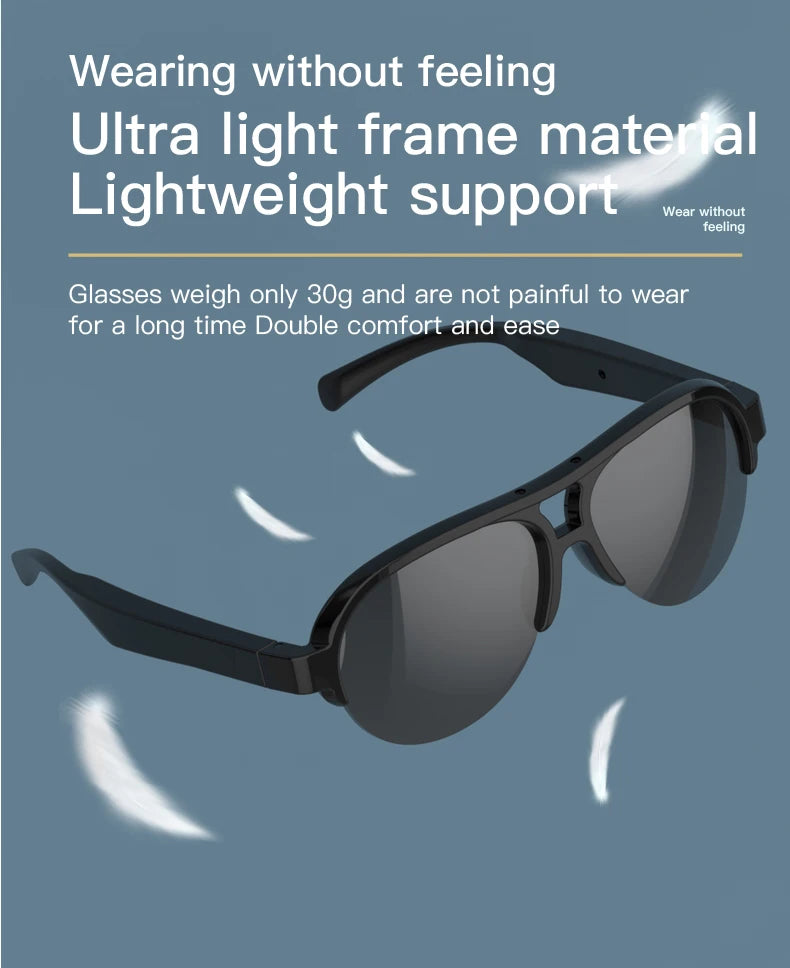 Smart F08 Sunglasses Glasses Bluetooth5.3 Outdoor Sports Headphones Waterproof Anti-UV Headset For Men Women
