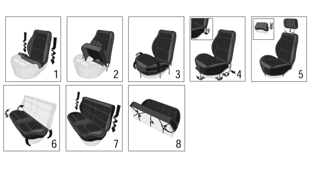 AUTO PLUS  Car Seat Covers Universal Size Fit For Most Car Suv Truck Van Car Accessories Interior Seat Covers For Car Full Set