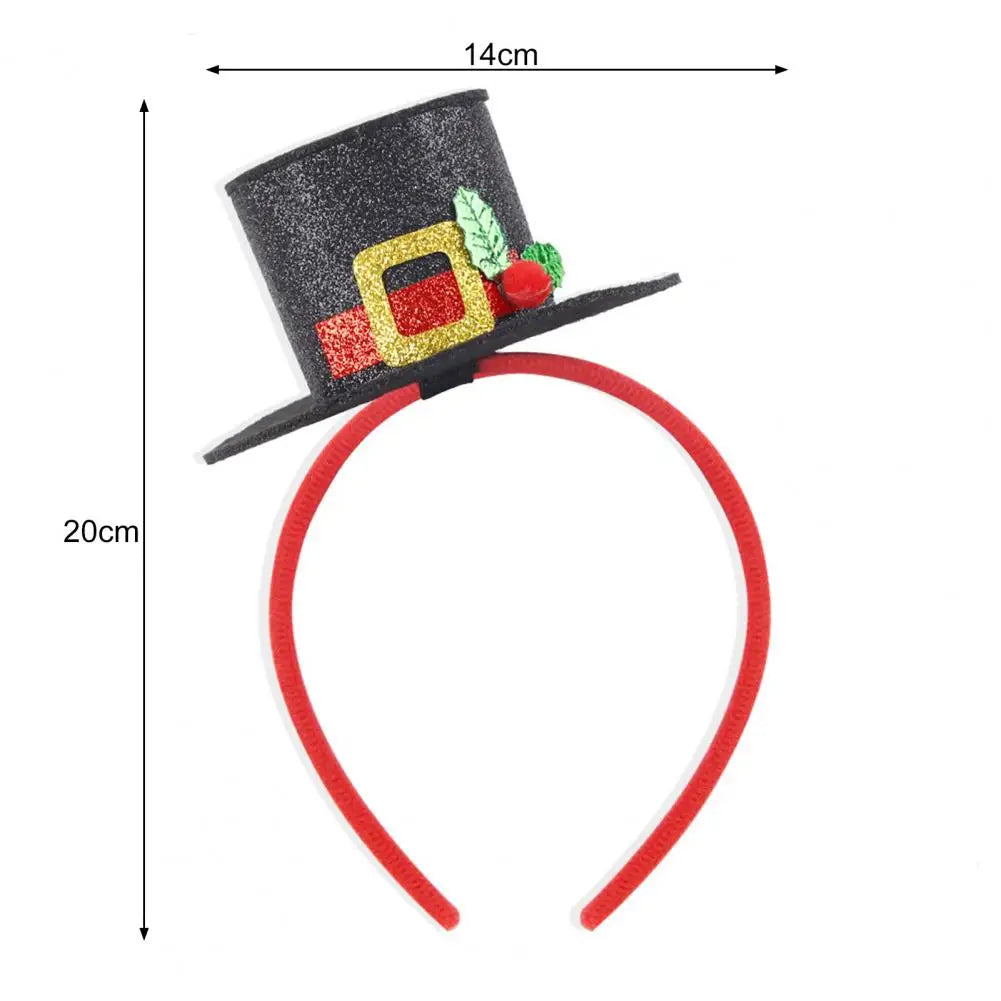 Christmas Headbands Snowman Reindeer Antler Headband Santa Hat Antlers Hair Hoop Plastic Festive Holiday Headbands