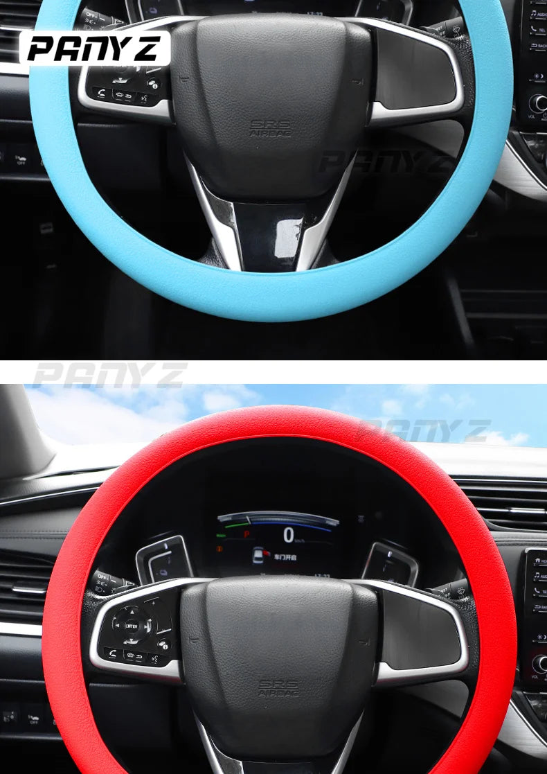 Universal 1pcs/set Car Styling Silicone Car Steering Wheel Glove Cover Automobiles Steering Wheel Hubs Cover Auto Accessories