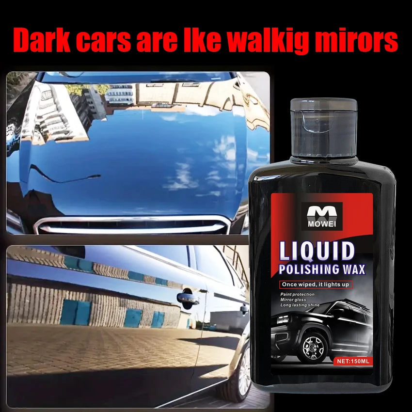 Pro Car Polish & Coating Wax - Scratch/UV Protection, Restores Paint/Trim/Headlights, Nano Hydrophobic, Instant Gloss Kit
