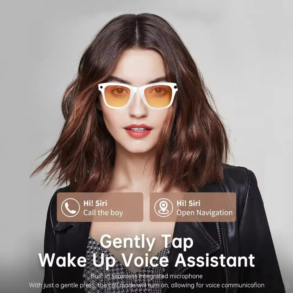 New Camera Glasses 800w Pixel 4K UHD Camera Recording Noise Reduction Ai Recognition Translation Anti Blue Light Smart Glasses