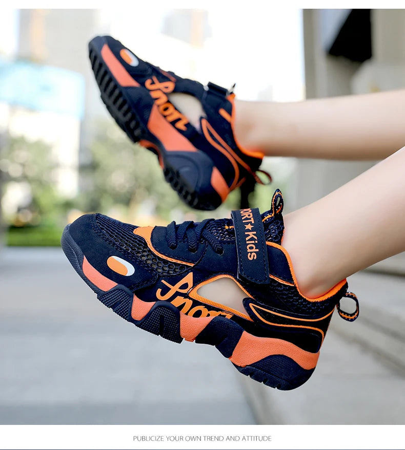 Kids Summer Shoes Kids Sandals Breathable Boys Sandals Soft  Children's Shoes Outdoor Protecting Toes Beach Sandal Water Shoes