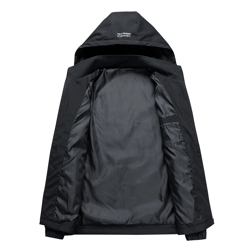 New Jacket Men's Sportwear Spring Autumn Jacket Zipper Hooded Jacket Outdoor Windbreaker Men Jackets Coat Clothing Top