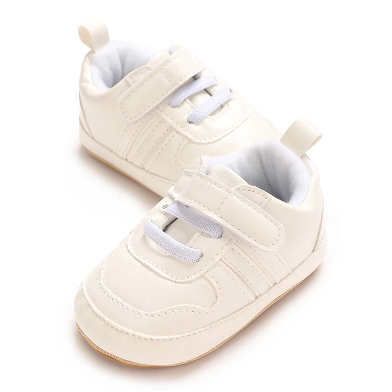 Baby Shoes 0-1 Year Old Baby Shoes Soft Cloth Sole Anti Slip Learning Shoes For Toddlers White Shoes For Sports Shoes