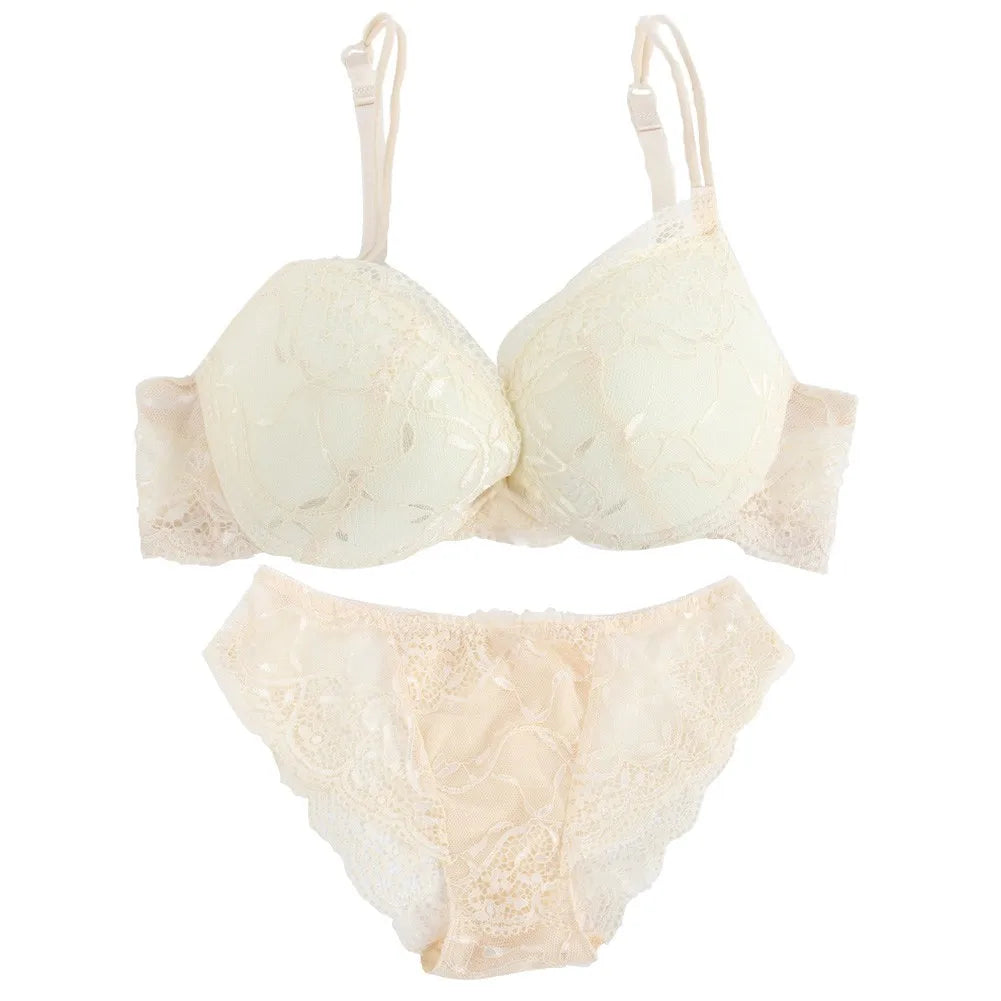 Women Bra Set Female Lace Sexy Underwear Lingerie Bra and Panty Set