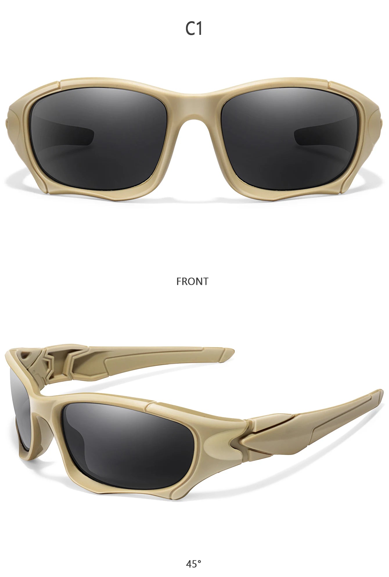 Polarized Fishing Sunglasses for Men Women Classic Camouflage Shades with UV Protection for Outdoor Driving Cycling Hiking