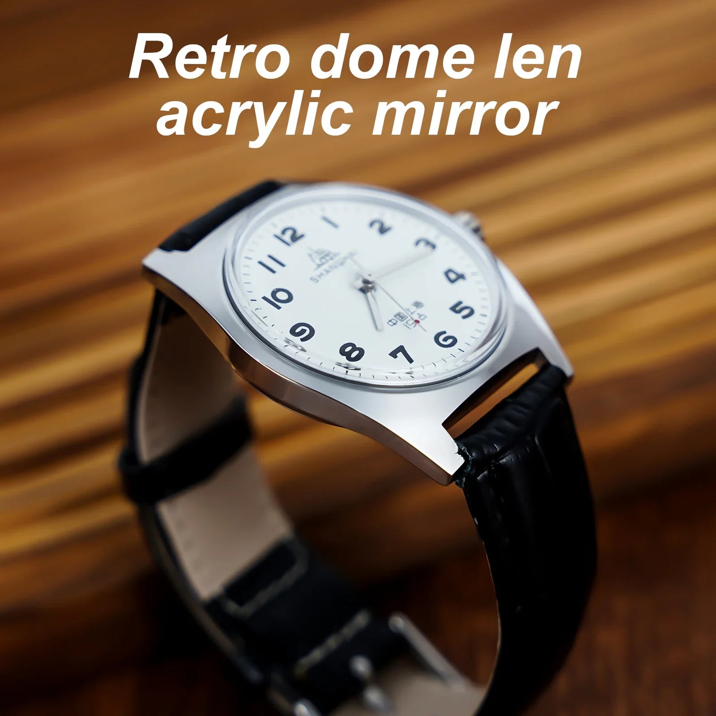 Vintage-Inspired Shanghai 7120 Watch 36mm - Mechanical Men's Wristwatch for Collectors & Watch Enthusiasts