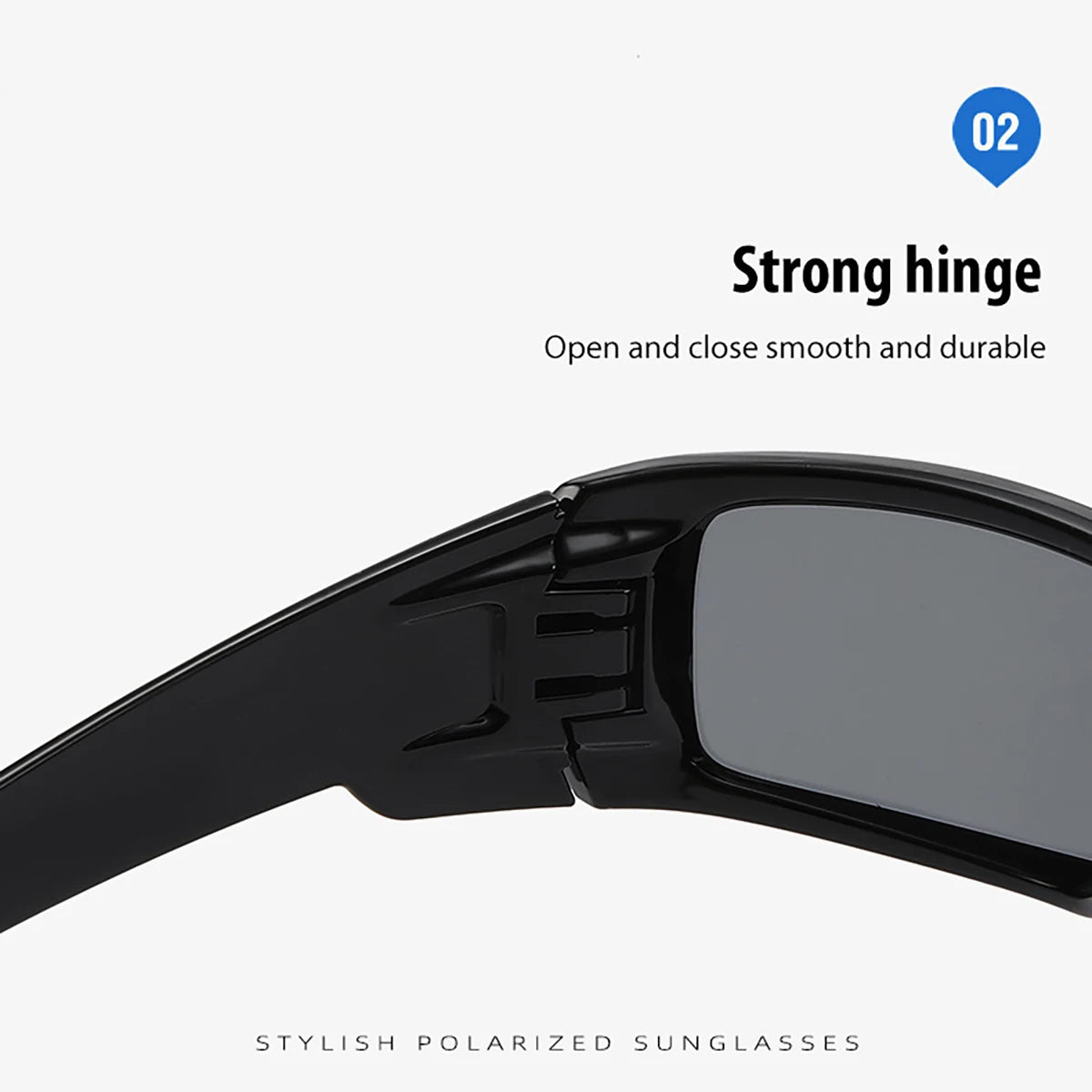 Polarized Sunglasses for Men Womens Sports Men's Sunglasses Trendy Retro Rectangular Wrap Around Vintage UV400 Eye Protection