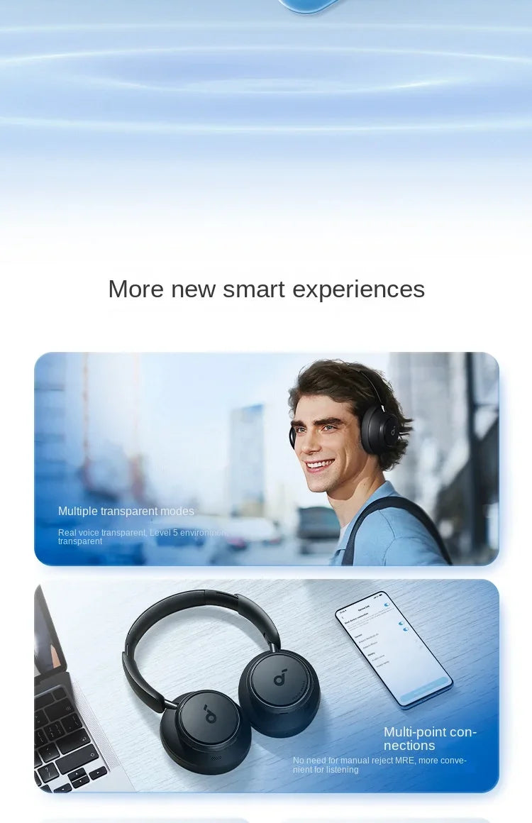 Anker Soundcore Space Q45 Wireless Bluetooth Headphones Triple Dynamic Active Noise Cancellation LDAC HiRes A3040