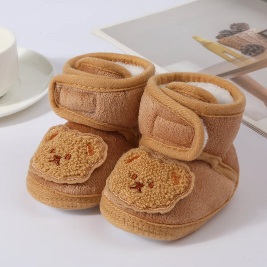 Cute Toddler Baby Shoes for Girls Boys 0-18Month First Walkers Winter Thick Warm Infant Baby Shoes Newborn Baby Girl Boy Shoes