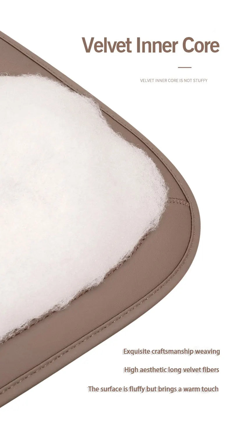 Universal Car Seat Cover Leather Cars Seat Waist Cushion Covers Four Season Auto Interior Seats  Protection Pad Car Accessorie