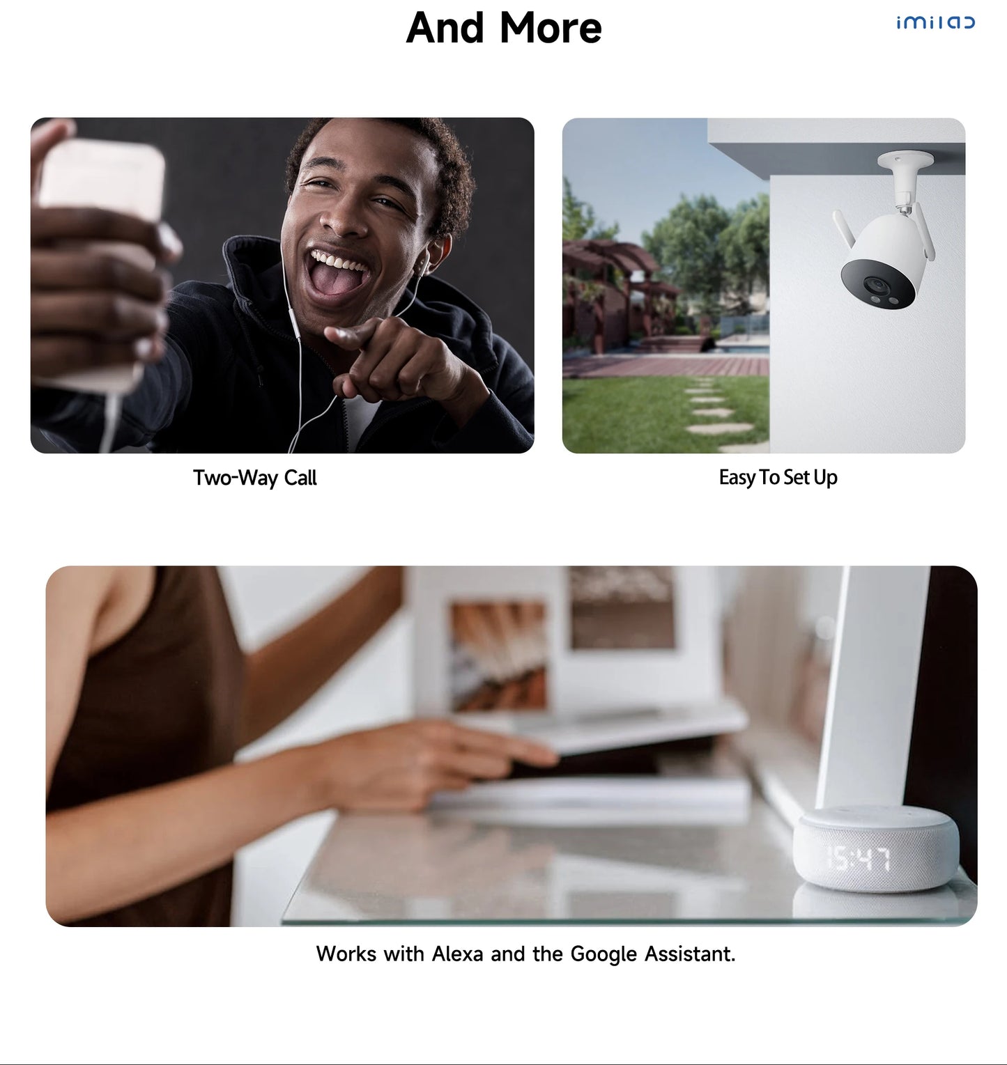 IMILAB EC3 Lite Camera Home Security Protection 2K HD Outdoor WIfi IP Smart Siren Color Night Vision CCTV Human Detection Webcam