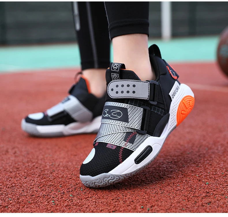 2024 New Children's Basketball Shoes For Boys Girls Non-slip Kids Sport Shoes Lightweight Outdoor Sneakers Trainers Footwear