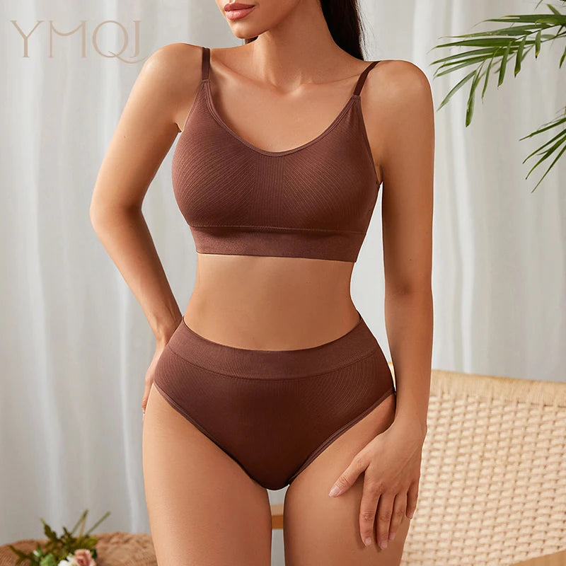 Hot Sale Seamless Panties Underwear Set Conjuntos De Ropa Interior Para Mujeres Seamless Bra And Panties Sets For Women