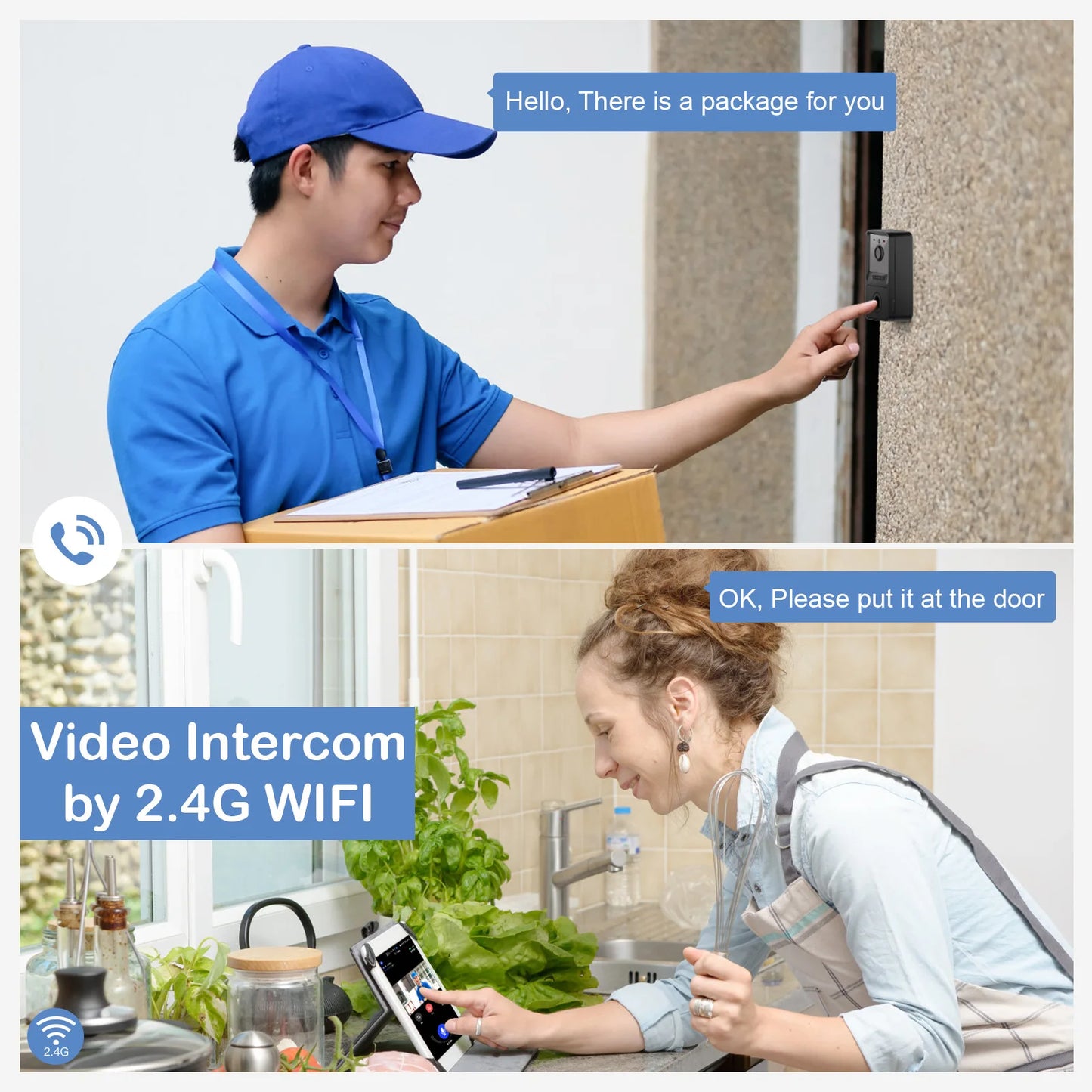 Smart WIFI Doorbell Smart Home Wireless Phone Door Bell Camera Security Video Voice Intercom Infrared Smart Video Doorbell Z20