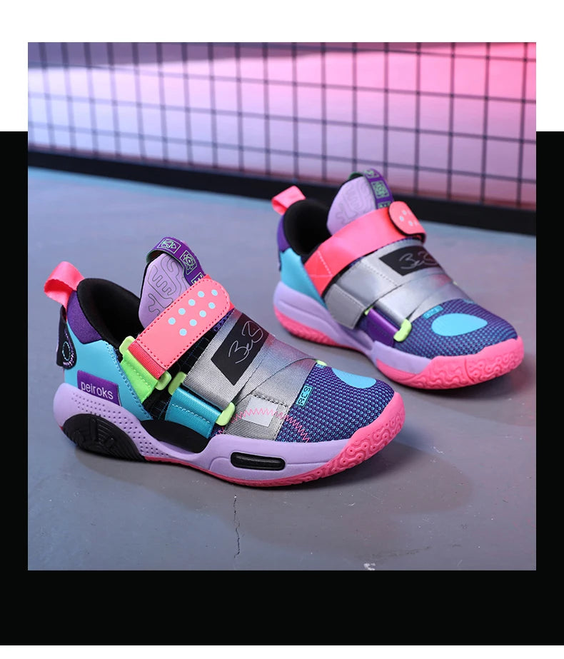 2025 New Children's Basketball Shoes For Boys Girls Non-slip Kids Sport Shoes Lightweight Outdoor Sneakers Trainers Footwear