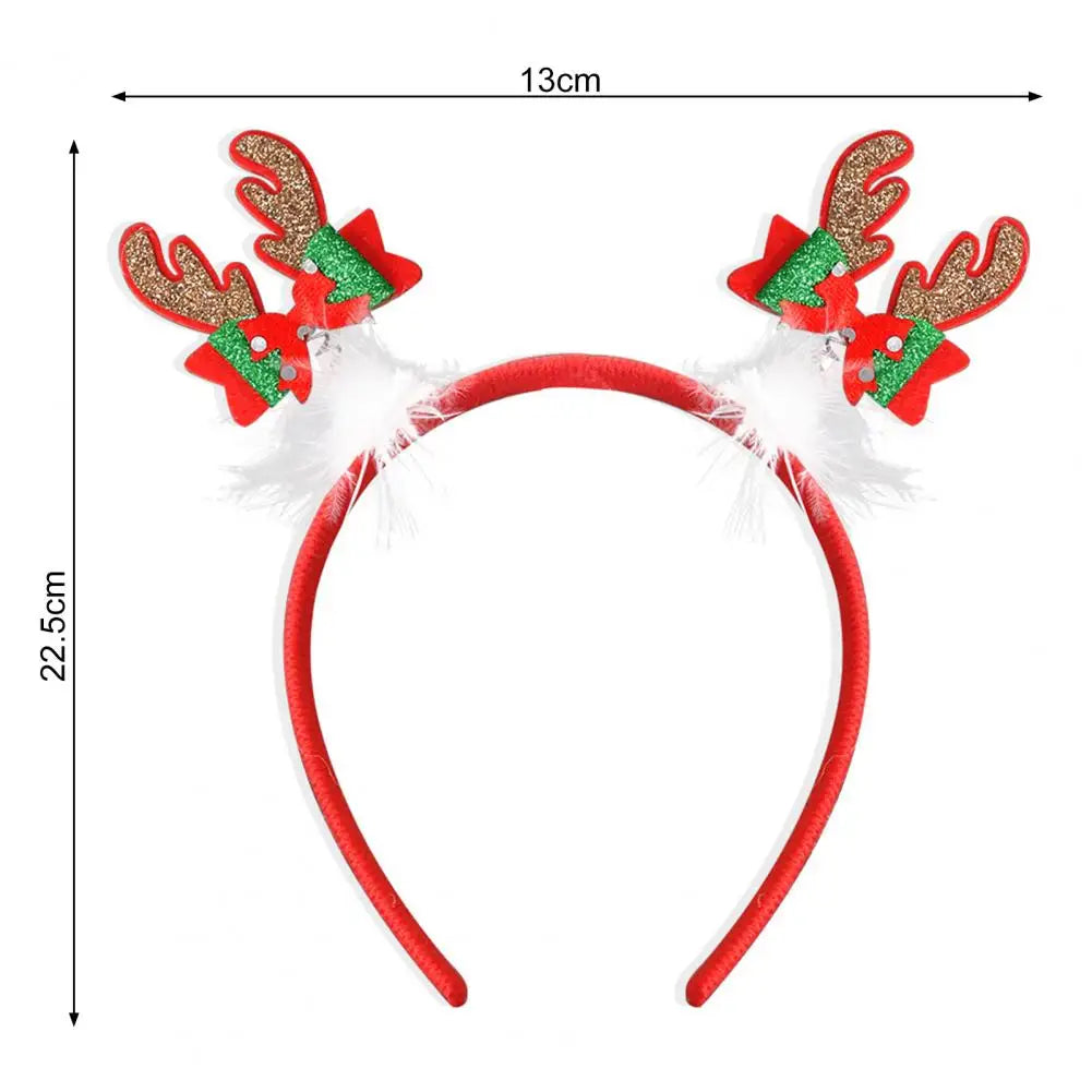 Christmas Headbands Snowman Reindeer Antler Headband Santa Hat Antlers Hair Hoop Plastic Festive Holiday Headbands