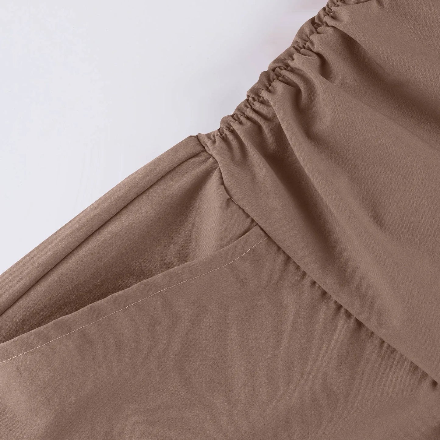 women pants summer loose cropped pants High Waist Solid Color Casual Trousers Pants With Pockets cozy breathable pantalon femme