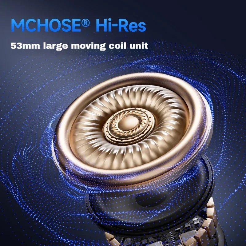 MCHOSE V9 Pro Wireless 3-Mode Headphones Esports Noise Reduction Mic Customizable Head-mounted Earphones for Music Gaming PC