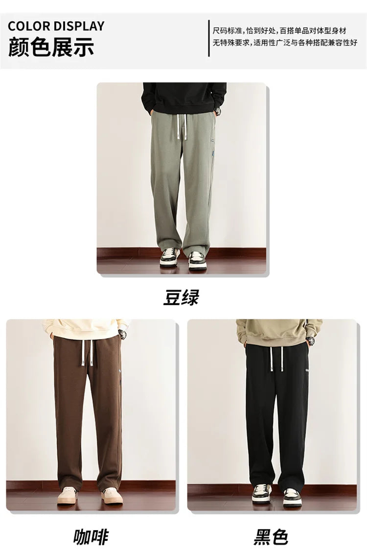 Big Size 10XL Men Pants Fleece Lined Jogger Trouser Male Plus Large 9XL 8XL Winter Autumn Bootcut Cuffed Elastic Sweatpant Loose