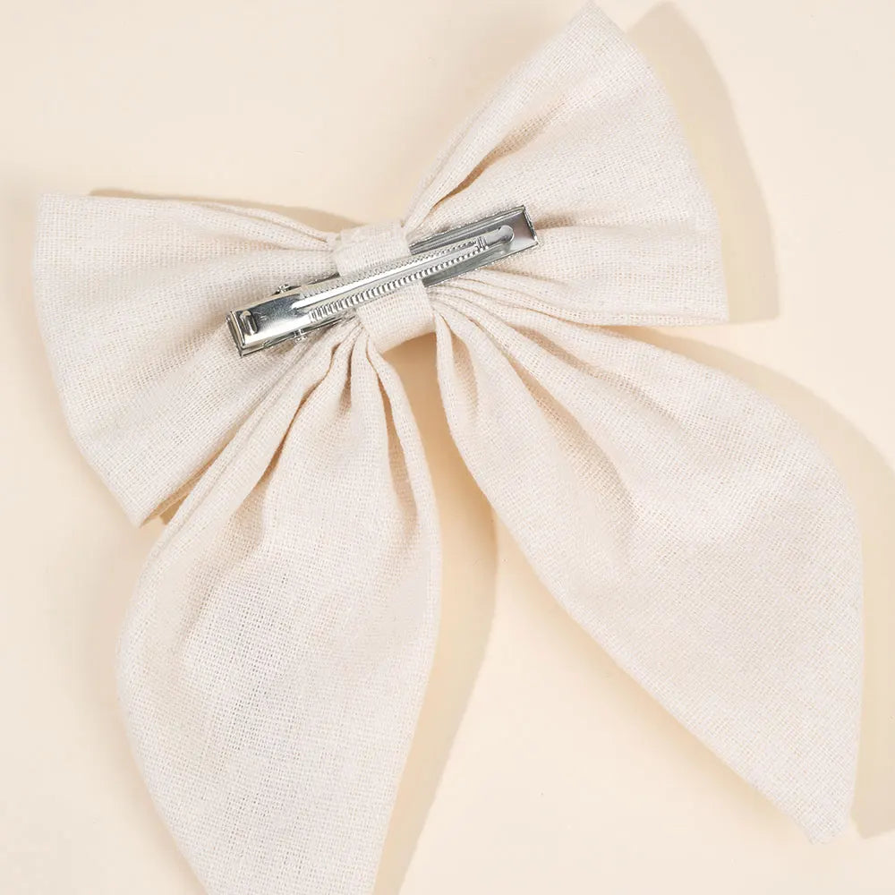 Large Embroidery Bow Hair Clip For Girls Princess Daisy Hairpin Toddler Hair Pin Barrettes Headwear Kids Hair Accessories