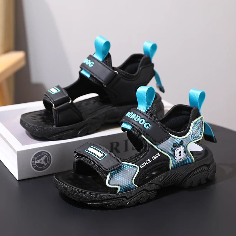 Kids Summer Shoes Fashion Big Boys Beach Sandals Children Casual Sports Sandals Color Matching Anti-skid Classic Size 28-40