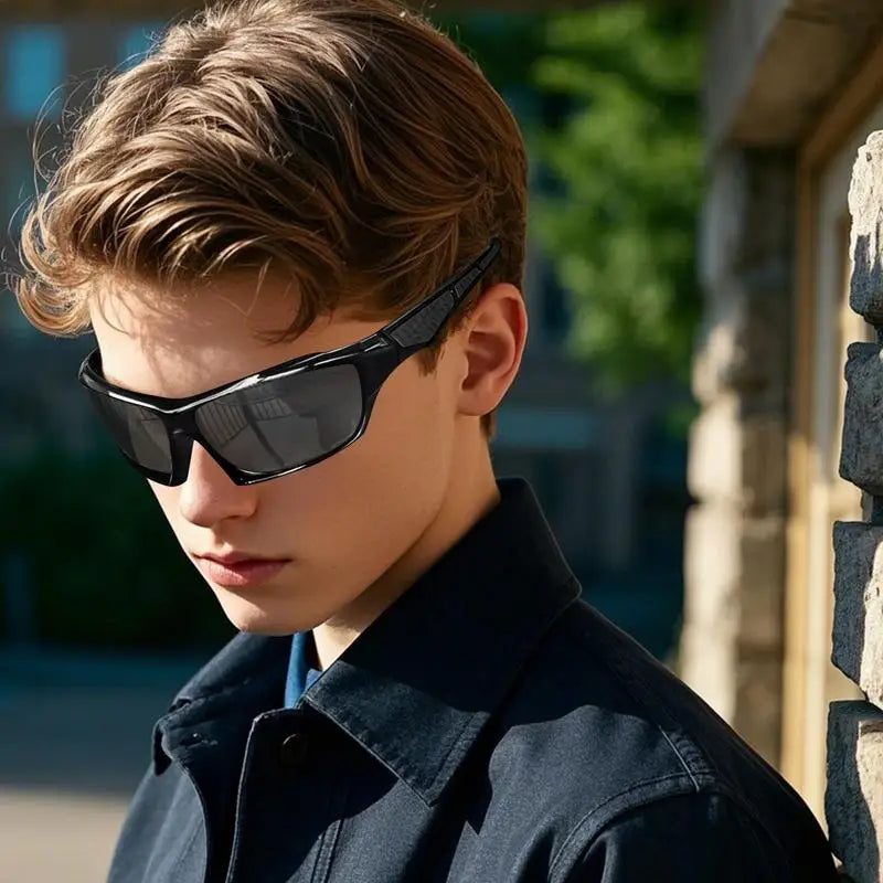 Polarized Sunglasses Men Comprehensive Protection Sun Glasses Comfortable Lightweight Frame Sport Eyeglasses for Driving Fishing