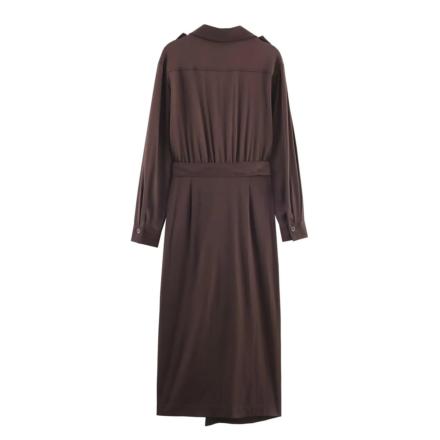 Women Leisure Dress 2025 Women Spring Autumn Fall New Fashion long sleeves With Belt Dresses Women Elegant Party Dress Dress